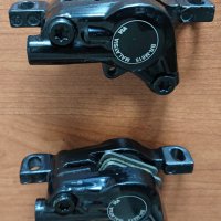 Калипери 2 бр. общо за 38 лв Shimano BR M615, спирачни маркучи,Колче Kind Shock Air 45мм ход, 27.2, снимка 1 - Части за велосипеди - 37910415