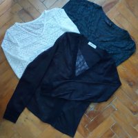 Еластична прозрачна блуза / 3 броя, различни цветове и модели , снимка 1 - Блузи с дълъг ръкав и пуловери - 36829885