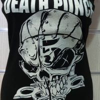 Нов дамски потник с дигитален печат на музикалната група Five Finger Death Punch, снимка 2 - Потници - 36505775