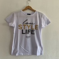 Liu Jo Бяла тениска, снимка 3 - Тениски - 26595393