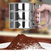 Сито/уред за пресяване на брашно/пудра захар тип чаша, снимка 5 - Прибори за хранене, готвене и сервиране - 43487366