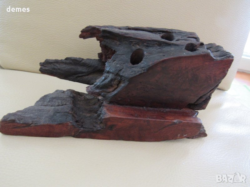  Настолна поставка за писалки от тиково дърво от Зимбабве, снимка 1