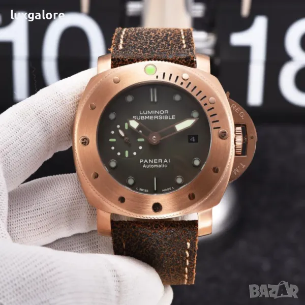 Мъжки часовник PANERAI Luminor Submersible 1950 Bronzo с автоматичен механизъм, снимка 1