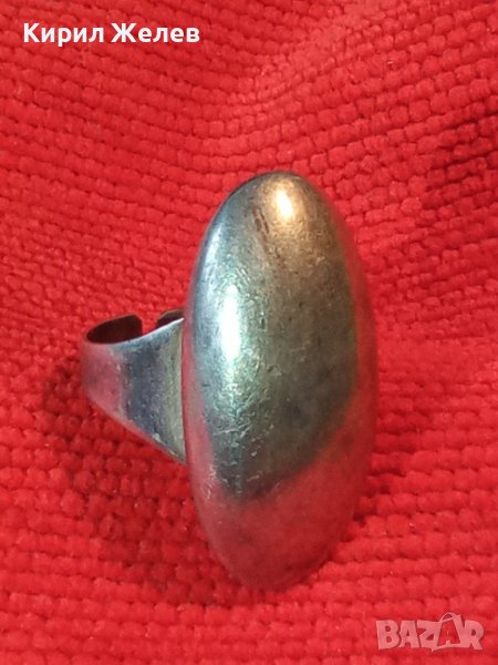 ПРЕКРАСЕН РЕГУЛИРУЕМ АНГЛИЙСКИ ВИНТИДЖ СТИЛ СРЕБЪРЕН ПРЪСТЕН СРЕБРО 925 МАЙСТОРСКИ ИЗРАБОТЕН 36604, снимка 1