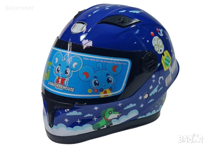 Детска каска Синя/Червена /Черна, снимка 1
