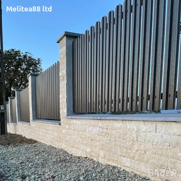 Метални оградни профили, вертикални ламели, BILKA Oslo Вертикални оградни ламели, снимка 1