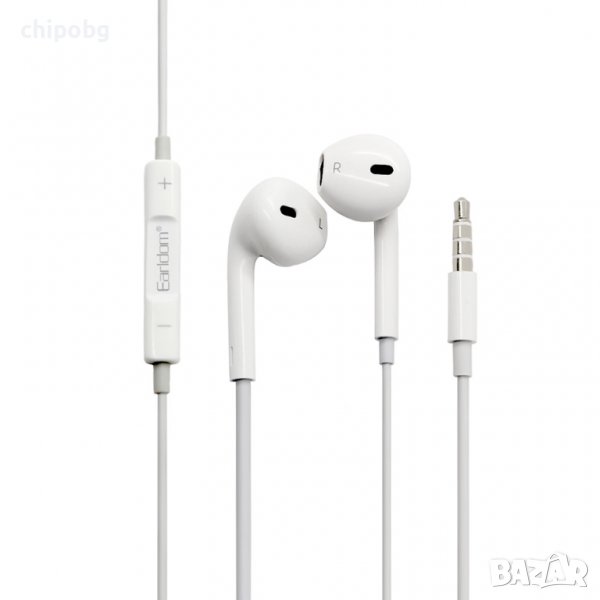 Слушалки за мобилни устройства Earldom ET-E18, Mикрофон, Бял, снимка 1