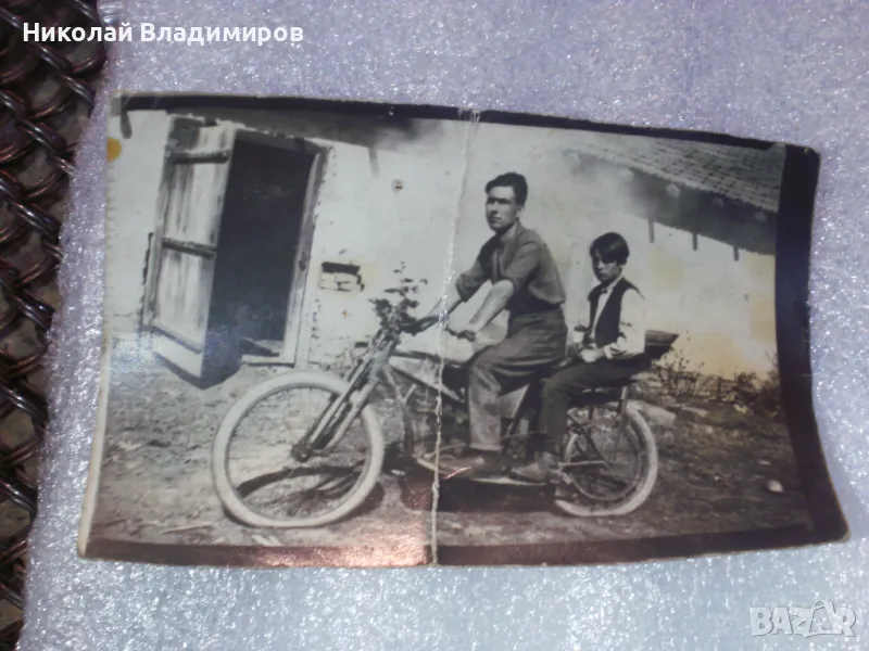 Стара снимка на мотор оригинална картичка, снимка 1