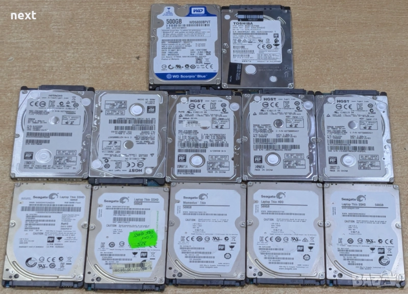 500GB HDD 2.5" хард диск за лаптоп + Гаранция, снимка 1