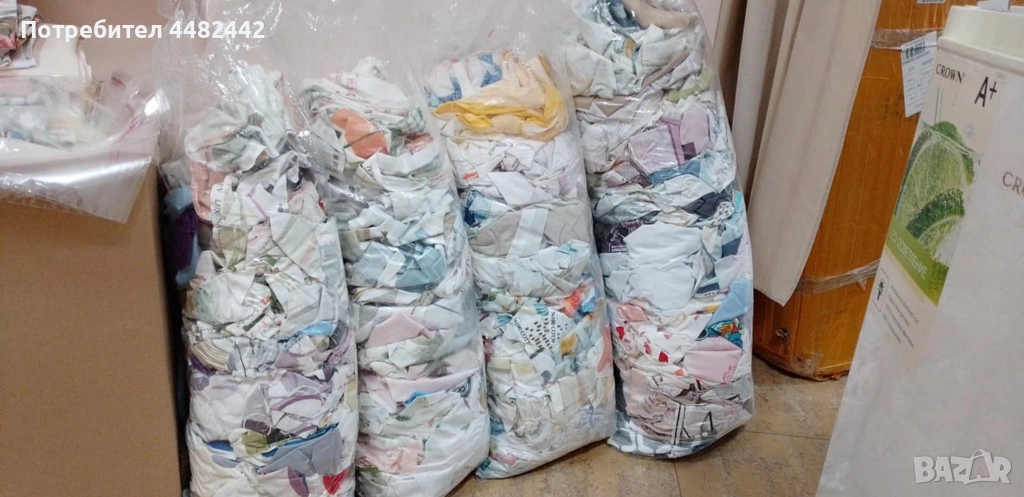 Изрезки от памук ранфорс ширина 18см на дължина150/220/300см , снимка 1