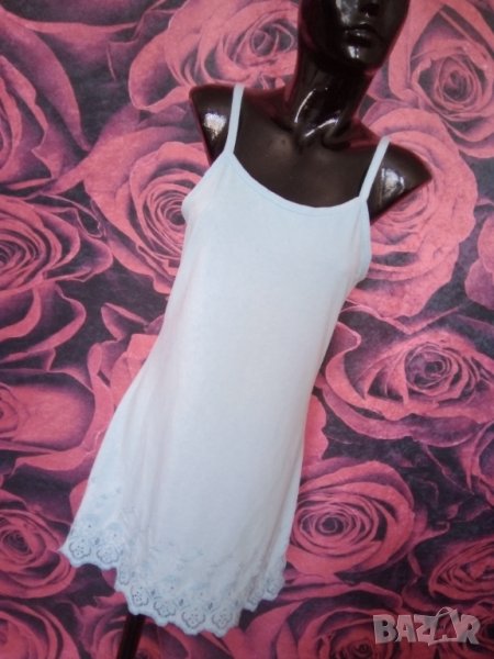 Светло синя плътна рокля нощница Л , снимка 1