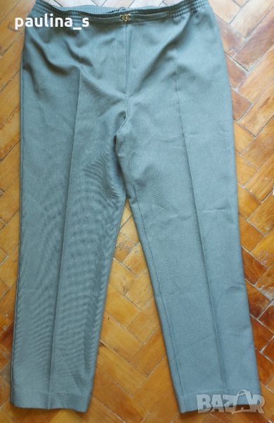 Официален панталон в зелено / голям размер , снимка 1