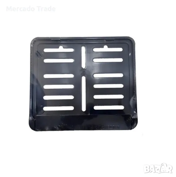 Стойка за регистрационен номер, За мотор, АТВ, PVC, 16 x 20см, Черен, снимка 1