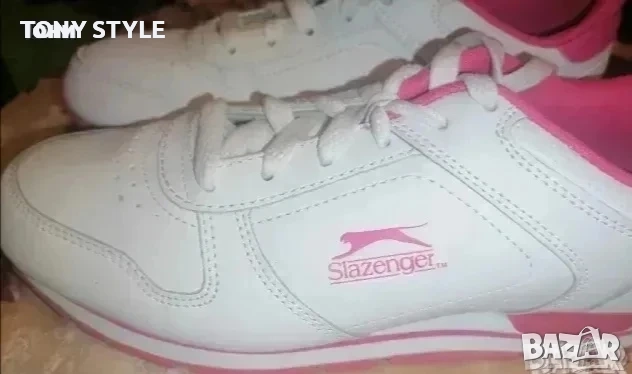 SLAZENGER Оригинал Нови Дамски Кожени Маратонки 39, снимка 1
