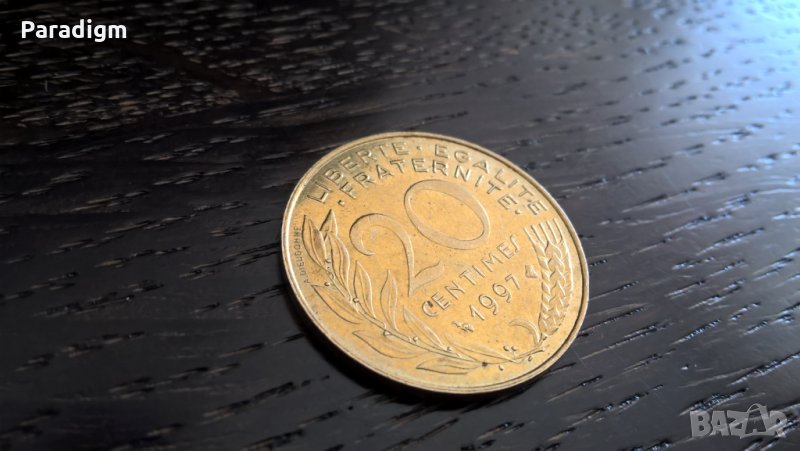 Монета - Франция - 20 сентима | 1997г., снимка 1