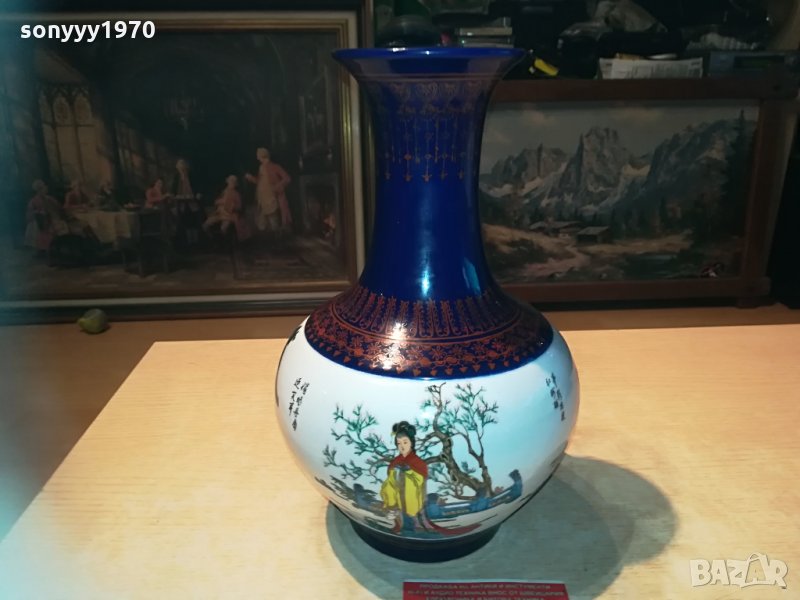 японска ваза-28х18см-внос швеицария 1605211109, снимка 1