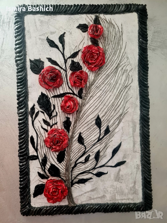 Ръчно изработена релефна картина, снимка 1