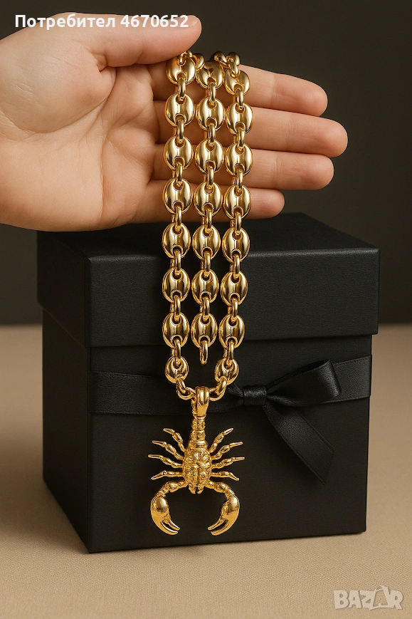 Scorpio Power Chain 🦂 | масивен мъжки ланец, снимка 1