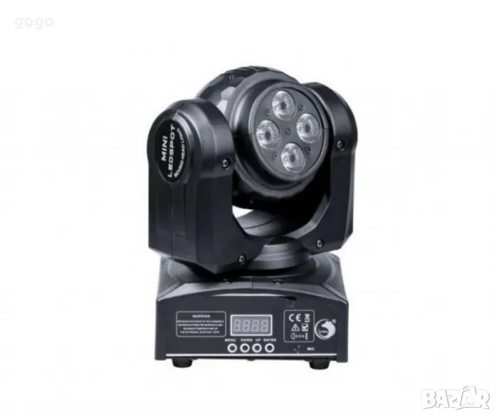 Двустранна роботизирана LED светлина (4+1)x10W RGBW , снимка 1