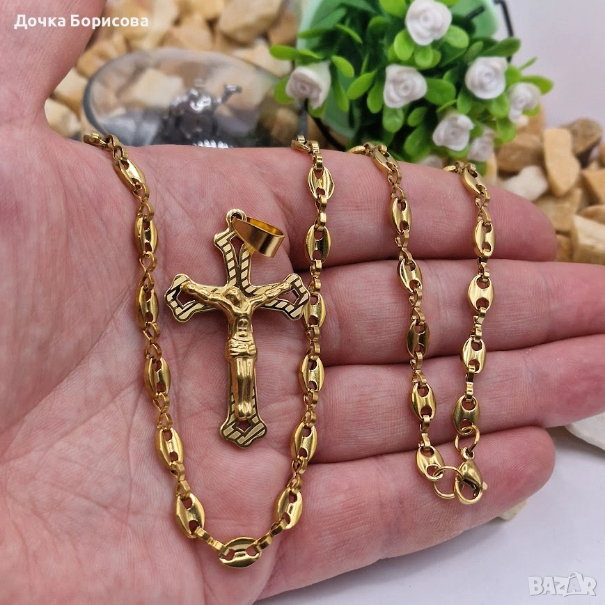 Classic Cross Chain- мъжко колие с кръст , снимка 1