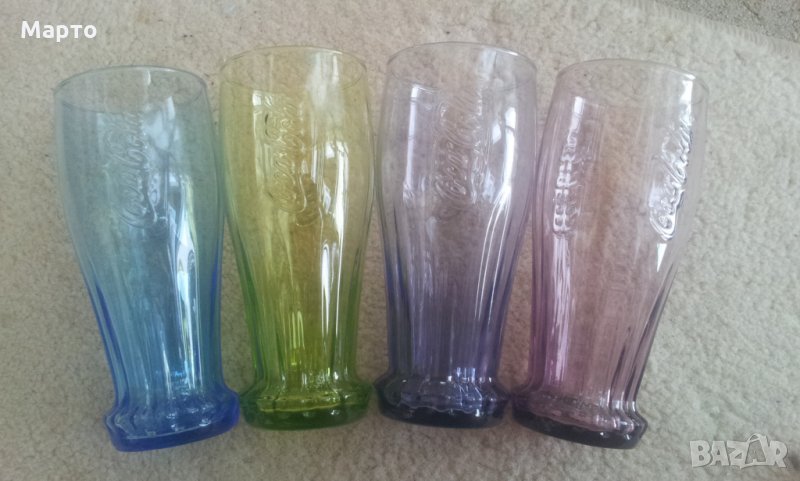 Цветни чаши Кока Кола различни от един сет 7 бр, снимка 1
