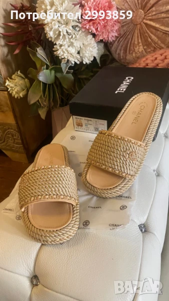 чехли Шанел*Chanel braided sandals*39, снимка 1