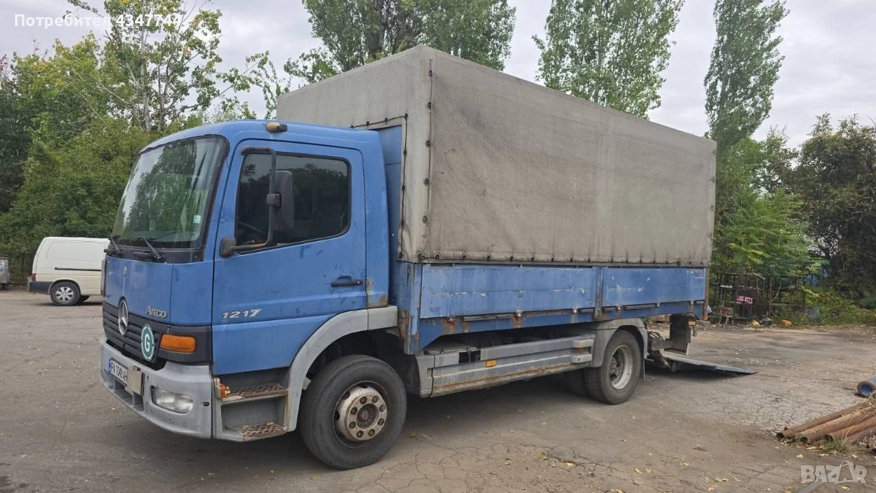 Мерцедес Атего 1217 Бордови , снимка 1