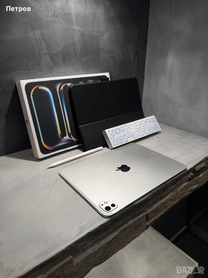 КАТО ЧИСТО НОВ Ipad Pro M4 11” + Apple Pencil Pro, снимка 1
