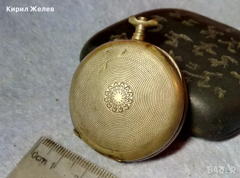 ПОСРЕБРЕН КОРПУС с КРАСИВО ОРНАМЕНТИРАН ЗАДЕН КАПАК от СТАР ШВЕЙЦАРСКИ ДЖОБЕН ЧАСОВНИК 49363, снимка 1