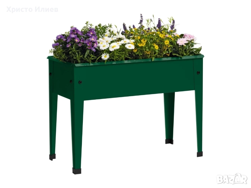 Метална саксия Цветарник Кашпа Parkside Зелена PARKSIDE, снимка 1