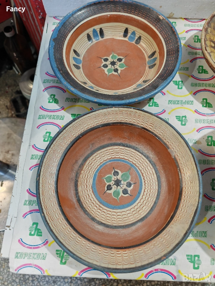 Ръчно рисувани керамични съдове, снимка 1