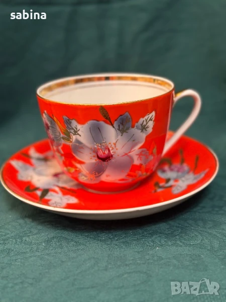 Руски порцелан-чаши за чай, мляко, компот на Барановски завод -Малва, снимка 1