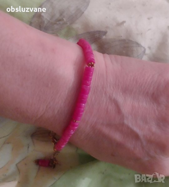 Гривна розов етиопски опал нова, снимка 1