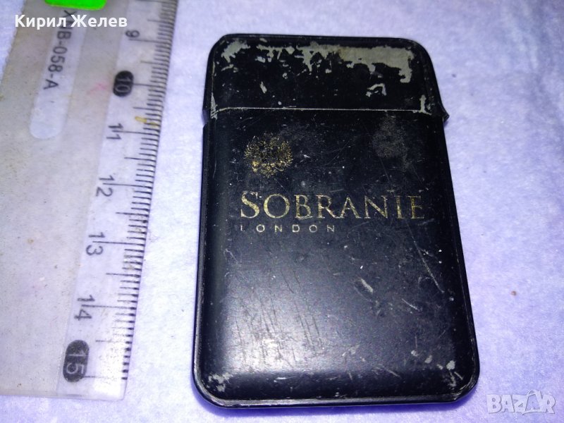 SOBRANIE LONDON / adm МАРКОВА СТАРА РЕКЛАМНА МЕТАЛНА ГАЗОВА ЗАПАЛКА СОБРАНИЕ - За КОЛЕКЦИЯ 17190, снимка 1