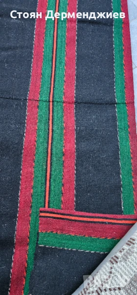 Старинна вълнена черга-килим, снимка 1