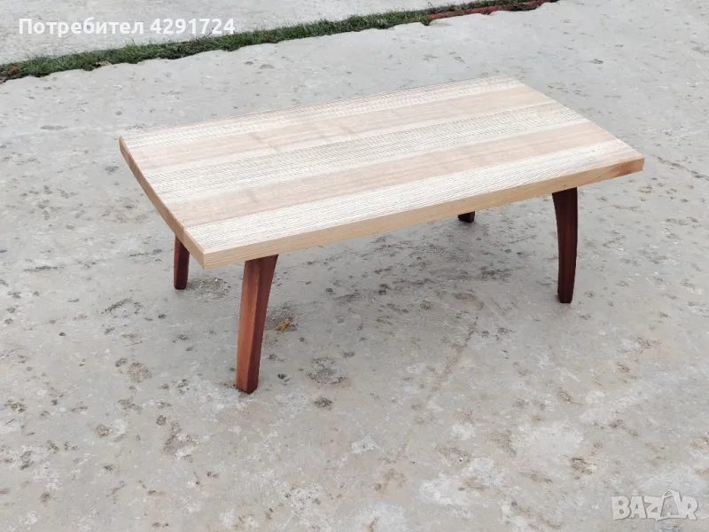 Холна маса ясен и махагон, снимка 1