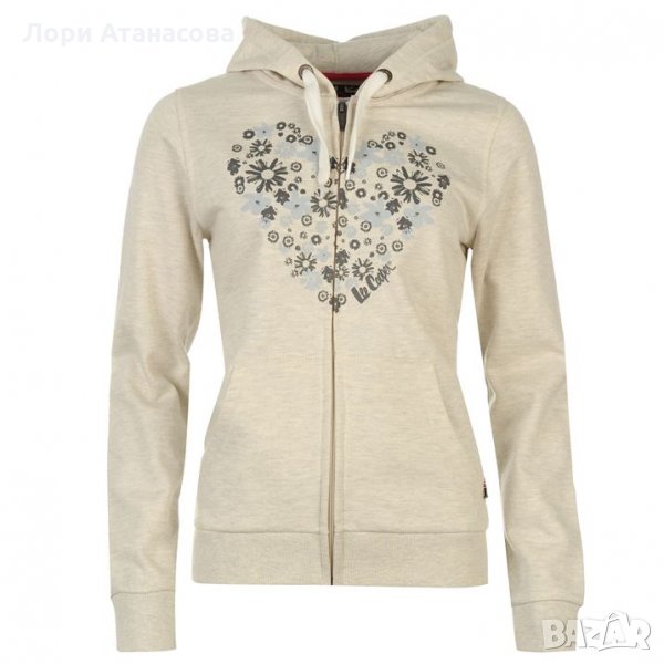  Lee Cooper Дамски  суичър  Zip Through Hooded Sweater, снимка 1