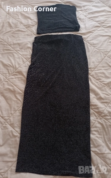 Блестящ комплект топ и пола М размер, New Yorker, Спиди/лично предаванe, снимка 1