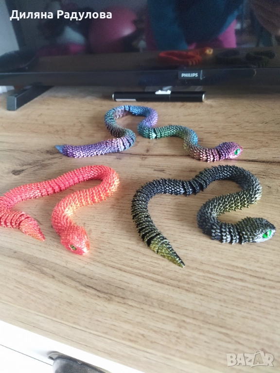 3D принтирана змия, снимка 1