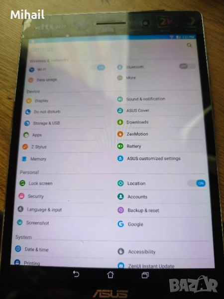 Таблет Asus Zenpad S 8.0 Z580CA, tablet, снимка 1