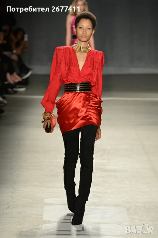 Червена пола Balmain x H&M , снимка 1