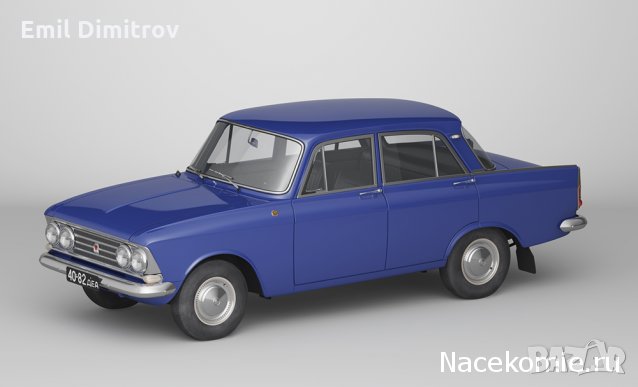 Моделче на Москвич-408, в мащаб 1:43, снимка 1