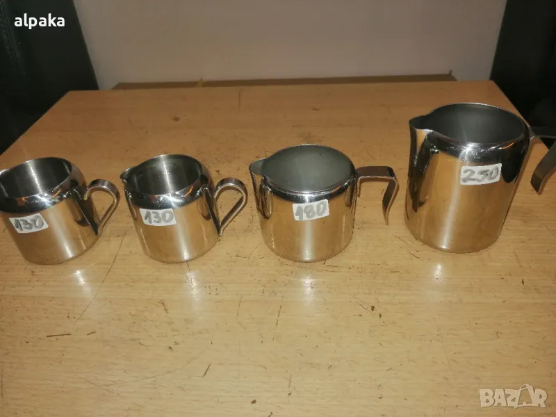 Продавам канички и чаши алпака и емайлирани, снимка 1