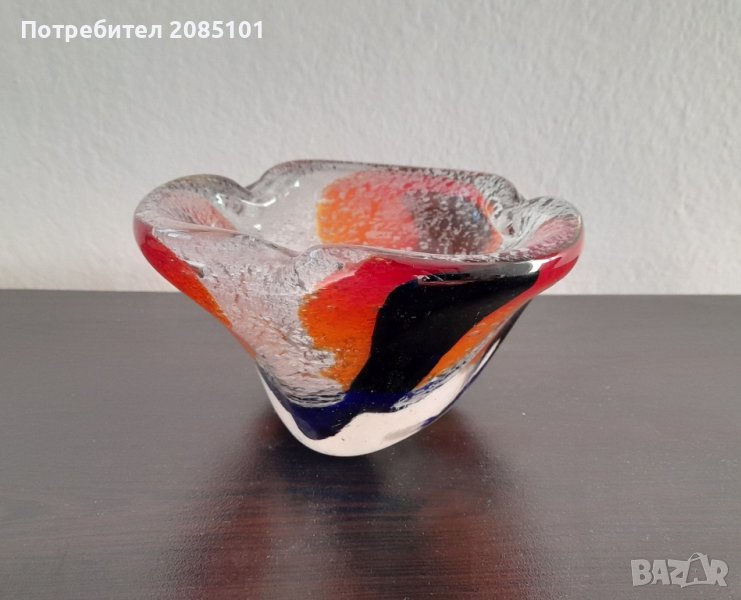 Чешки кристален пепелник, снимка 1