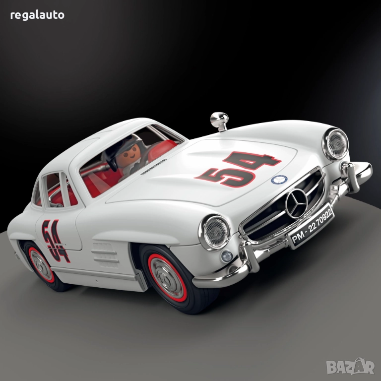 B66040692,сглобяем тип конструктор Mercedes-Benz,300 SL Coupe(1954-1957) W 198,playmobil-Set,1:18, снимка 1