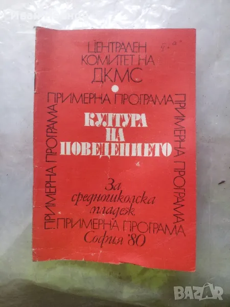 Култура на поведението за средношколска младеж, снимка 1