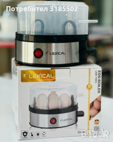 Яйцеварка Lexical LEB-1303, снимка 9 - Други - 51393466