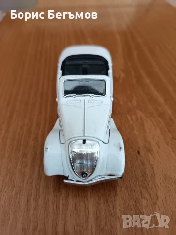 Автомобил, ретро ,метален Пежо, снимка 2 - Антикварни и старинни предмети - 50841585