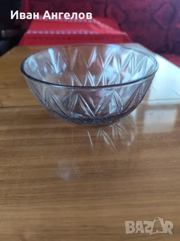 Нова синя стъклена фруктиера , снимка 1