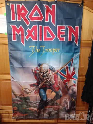 Iron Maiden-The Trooper- интериорен транспарант, снимка 3 - Китари - 48921030